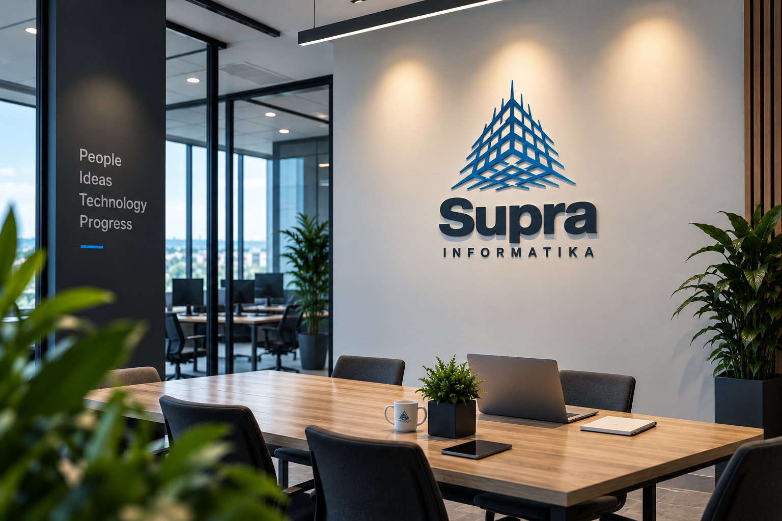 Suradnja za stolom u prostoru Supra Informatike